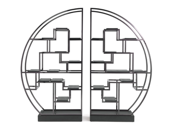 PSYCO - Open double-sided brass bookcase by Gianfranco Ferré Home - view 2